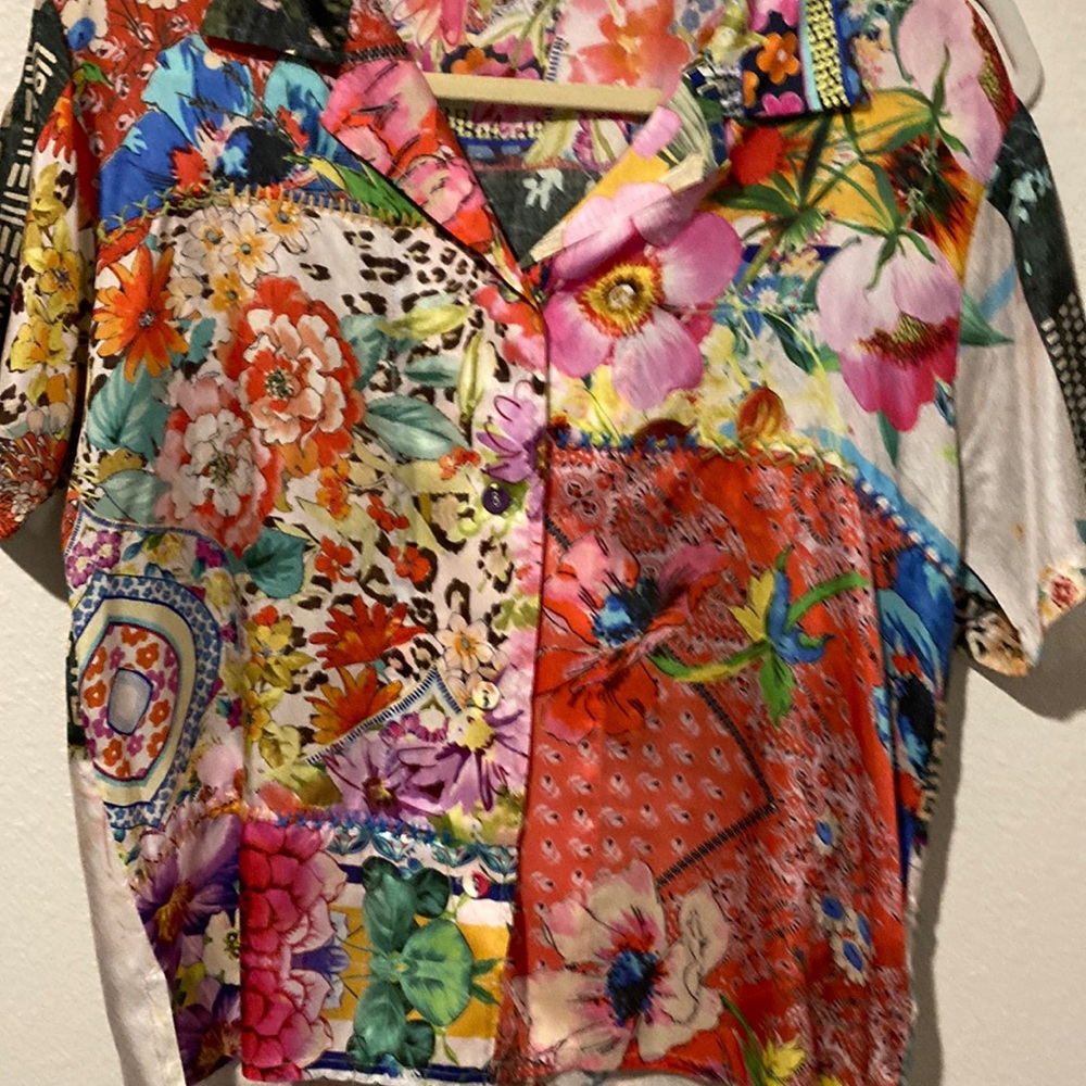 100% silk blouse
